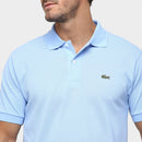 Camisa Gola  Polo Lacoste Regular Fit Azul Claro