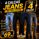 🔥 Kit 4 Calças Jeans Skinny Masculinas — Estilo, Qualidade e Conforto | FRETE GRÁTIS